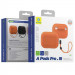 Фото Силиконовый футляр BlueO Liquid silicone для наушников Airpods Pro 3 (Orange) на vchehle.ua