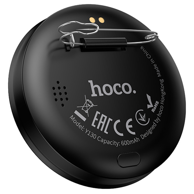 Смарт-бейдж Hoco Y130 electronic display с AI (Black) в магазине vchehle.ua