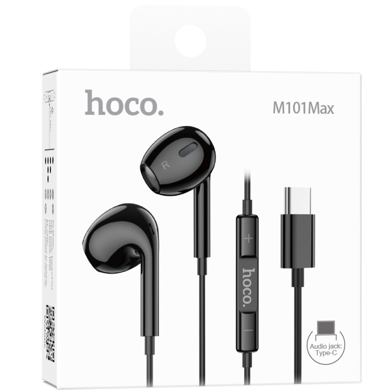 Фото Стерео наушники Hoco M101 Max Type-C (Black) на vchehle.ua
