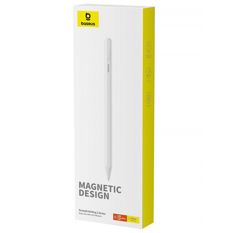 Фото Стилус Baseus Smooth Writing Lite 2 Series with LED Indicators (P80015802213) (Moon White) на vchehle.ua