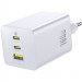 Фото СЗУ Baseus EnerFill FE11 Fast Charger PD100W+QC3.0 (1USB-A/2C) (P101821) (Moon White) на vchehle.ua