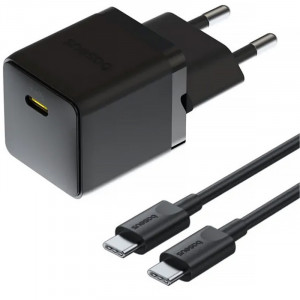 СЗУ Baseus Palm Fast Charger 20W (1USB-C) + кабель Type-C to Type-C (P10111602)