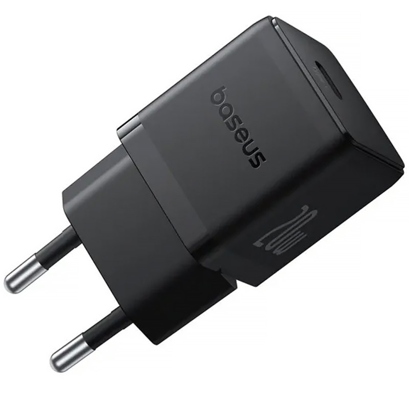 МЗП Baseus Palm Fast Charger 20W (1USB-C) + кабель Type-C to Type-C (P10111602) (Cluster Black) в магазині vchehle.ua