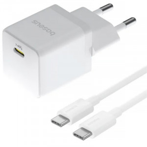 СЗУ Baseus Palm Fast Charger 20W (1USB-C) + кабель Type-C to Type-C (P10111602)