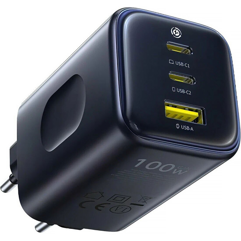 СЗУ Baseus PicoGo AE11 Fast Charger 100W (1USB-A/2C) (E01214) (Cosmic Black)