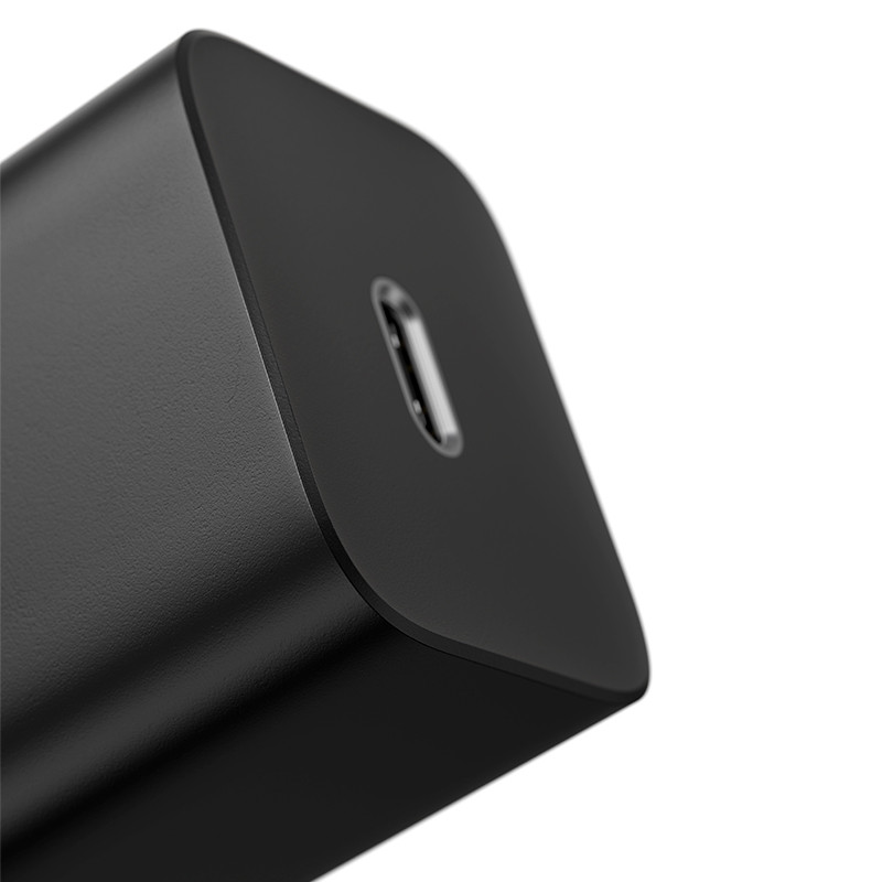 Фото СЗУ Baseus Super Si Quick Charger PD20W (1USB-C) + кабель Type-C to Lightning (TZCCSUP-B) (Черный) в магазине vchehle.ua