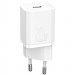 Фото СЗУ Baseus Super Si Quick Charger PD20W (1USB-C) + кабель Type-C to Lightning (TZCCSUP-B) (Белый) на vchehle.ua