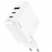 Купить СЗУ Hoco C115A Header PD65W+QC3.0 (1USB-A/2C) (White) на vchehle.ua