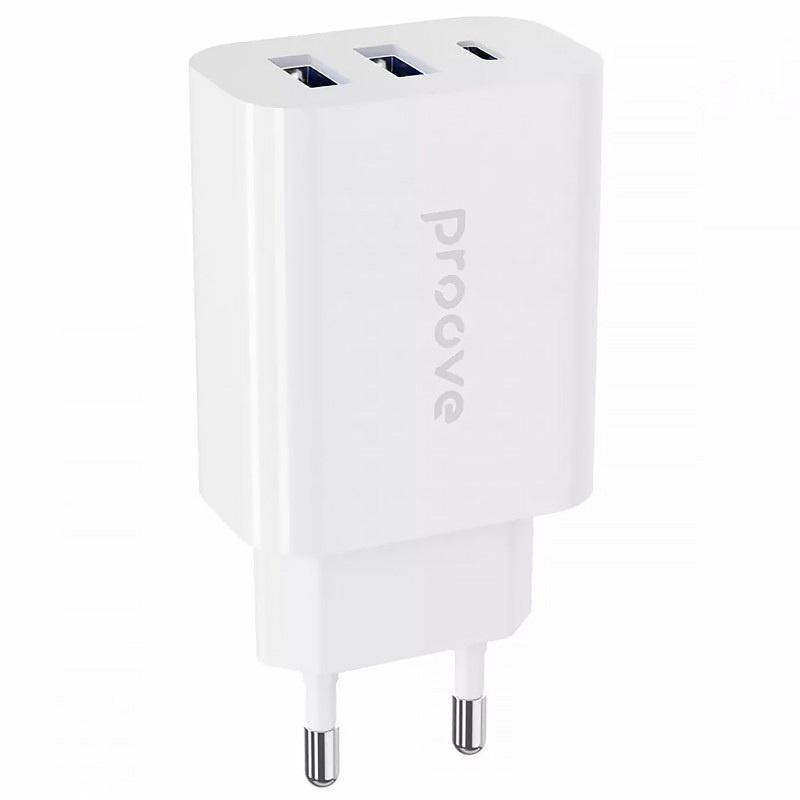 Фото МЗП Proove Rapid 30W (2USB-A/1C) (White) на vchehle.ua