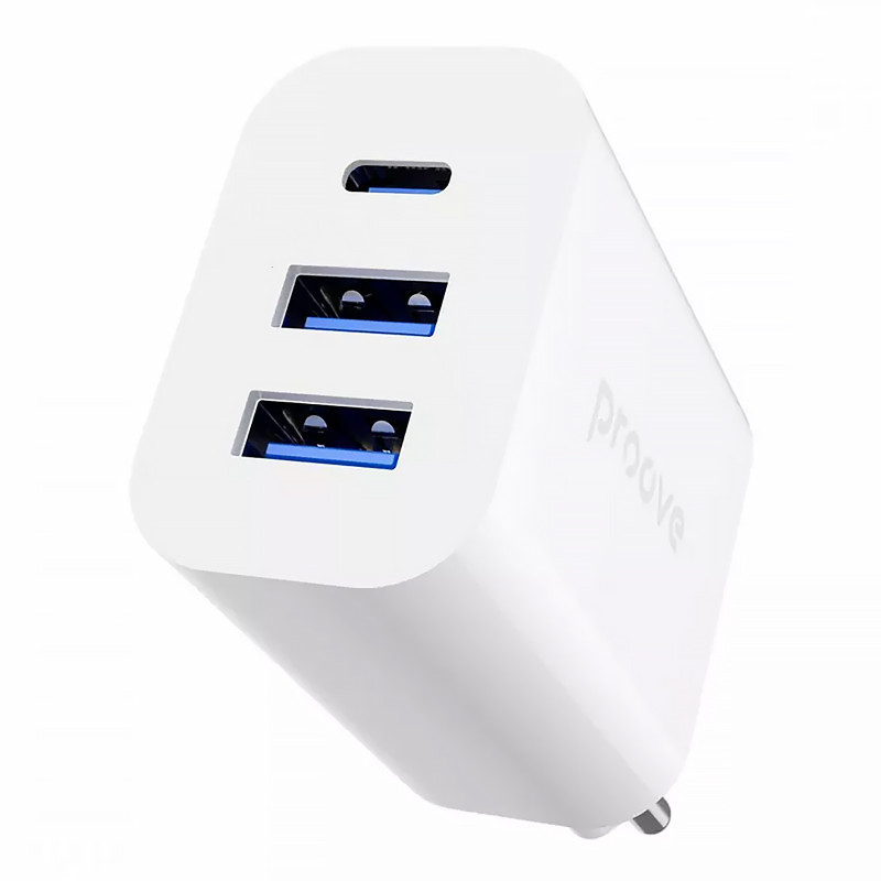 Купити МЗП Proove Rapid 30W (2USB-A/1C) (White) на vchehle.ua