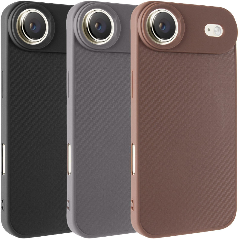 TPU чехол Carbon Protective with Magnetic safe для Apple iPhone 17 Air (6.5")