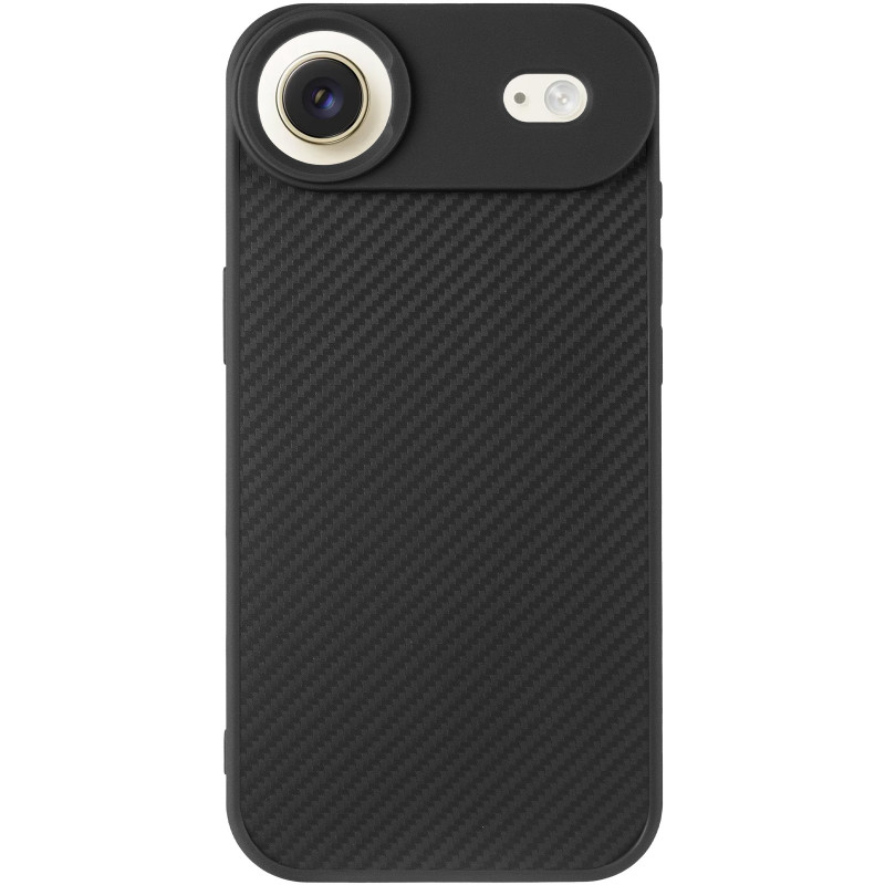 Фото TPU чехол Carbon Protective with Magnetic safe для Apple iPhone 17 Air (6.5") (Black) в магазине vchehle.ua