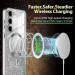 Фото TPU чохол Delight case with Magnetic Safe з захисними лінзами на камеру на Samsung Galaxy S22+ (Сірий / Gray) на vchehle.ua