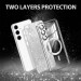 TPU чехол Delight case with Magnetic Safe с защитными линзами на камеру для Samsung Galaxy S23 FE (Серый / Gray) в магазине vchehle.ua