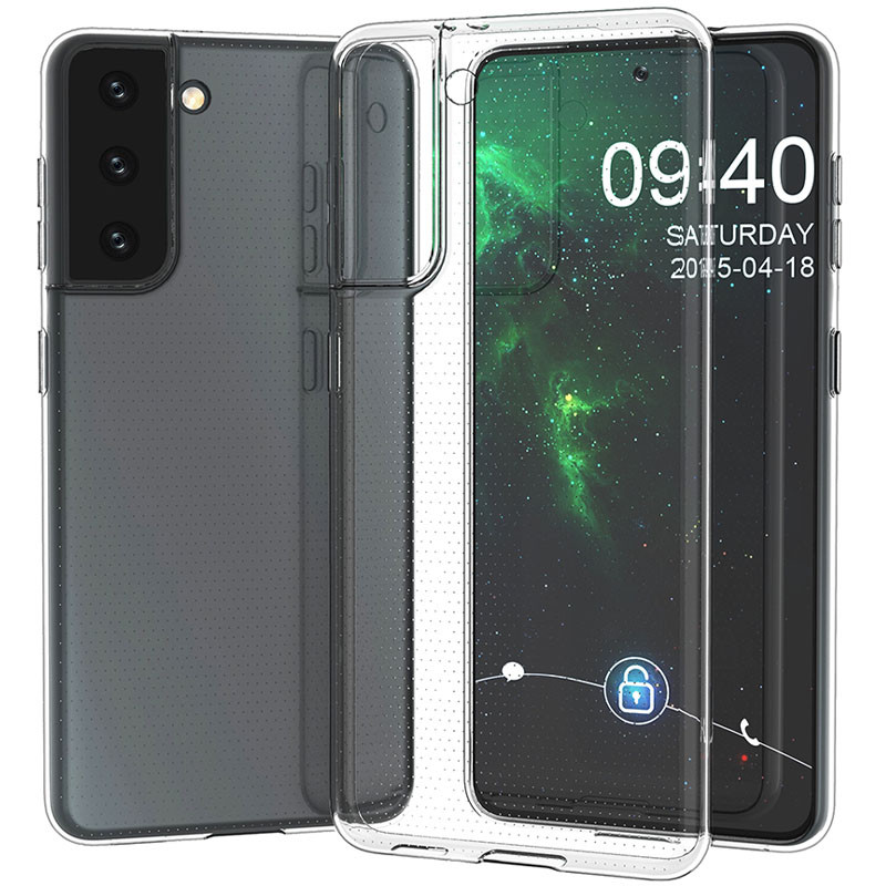 Фото TPU чехол Epic Transparent 1,0mm для Samsung Galaxy S21 (Бесцветный (прозрачный)) в магазине vchehle.ua