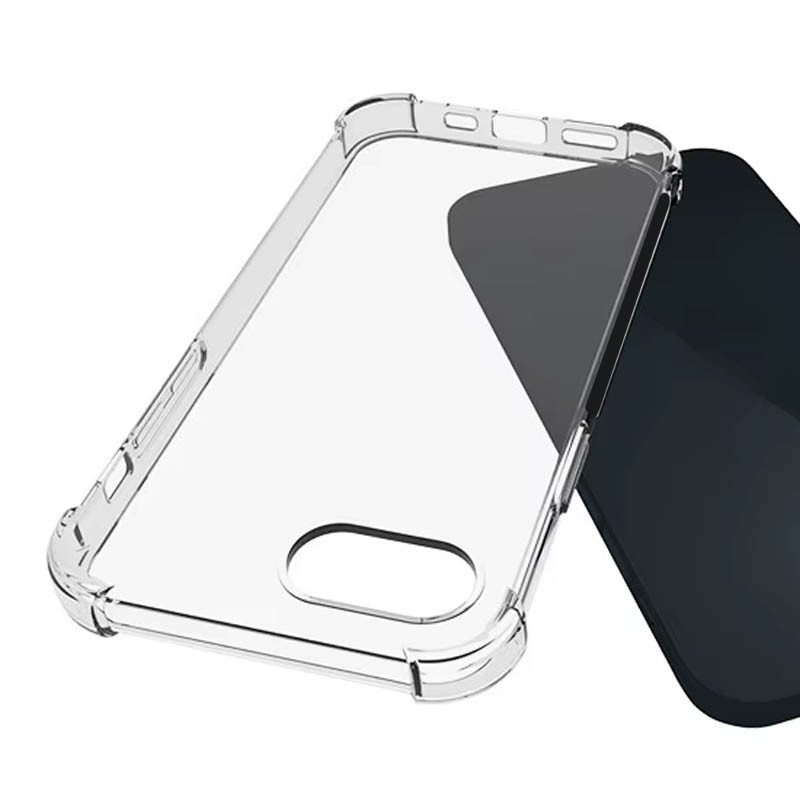 TPU чохол GETMAN Ease logo посилені кути на Apple iPhone 16e / 17e (6.1") (Безбарвний (прозорий)) в магазині vchehle.ua