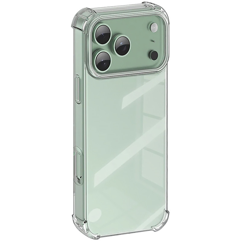Фото TPU чехол GETMAN Ease logo усиленные углы для Apple iPhone 17 Pro / 18 Pro (6.3") (Бесцветный (прозрачный)) в магазине vchehle.ua