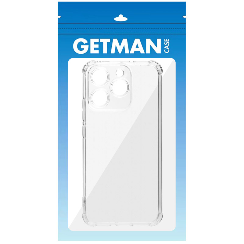 Фото TPU чохол GETMAN Ease logo посилені кути Full Camera на Realme 15T (Безбарвний (прозорий)) в маназині vchehle.ua