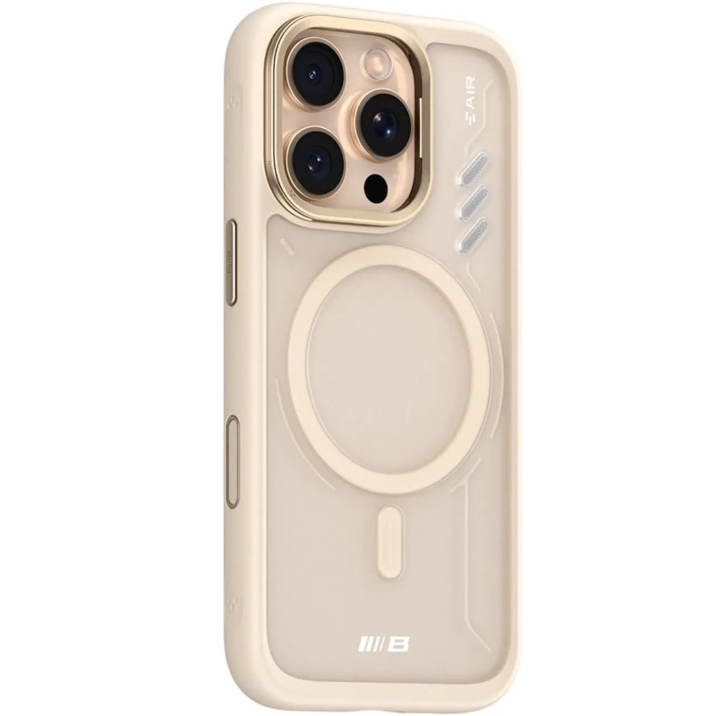 TPU+PC чохол Blueo Frosted Heat Dissip. with Magnetic Fit на Apple iPhone 16 Pro Max (6.9") (Золотий / Gold)