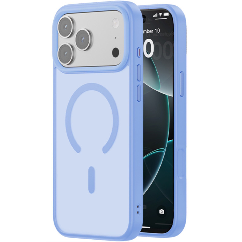 TPU+PC чохол Blueo Skin Friendly Frosted with Magnetic Fit на Apple iPhone 17 Pro / 18 Pro (6.3") (Блакитний / Sky Blue)
