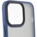 Фото TPU+PC чехол Metal Buttons для Apple iPhone 14 Pro (6.1") (Синий / Navy Blue) в магазине vchehle.ua