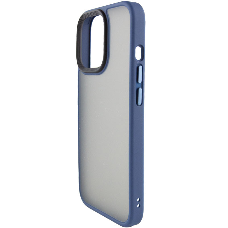 TPU+PC чехол Metal Buttons для Apple iPhone 14 Pro (6.1") (Синий / Navy Blue) в магазине vchehle.ua