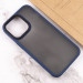 Купить TPU+PC чехол Metal Buttons для Apple iPhone 14 Pro (6.1") (Синий / Navy Blue) на vchehle.ua