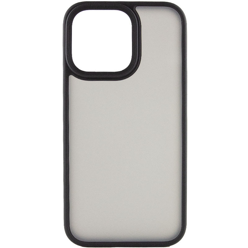 TPU+PC чехол Metal Buttons для Apple iPhone 15 Pro (6.1") (Черный / Black)