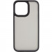 Фото TPU+PC чехол Metal Buttons для Apple iPhone 15 Pro (6.1") (Черный / Black) на vchehle.ua