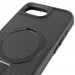 TPU+PC чохол Metal Buttons with Magnetic Safe Carbon Ring на Apple iPhone 16e / 17e (6.1") (Чорний) в магазині vchehle.ua