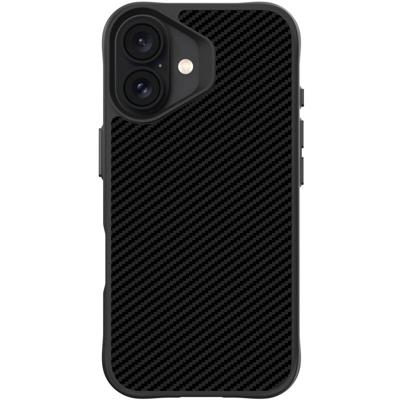 Фото TPU+PC чехол Space Carbon collection для Apple iPhone 17 (6.3") (Black) на vchehle.ua