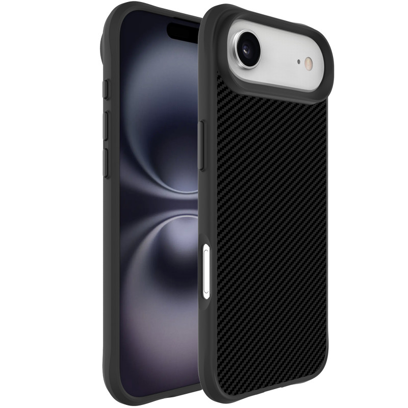 TPU+PC чехол Space Carbon collection для Apple iPhone 17 Air (6.5") (Black)