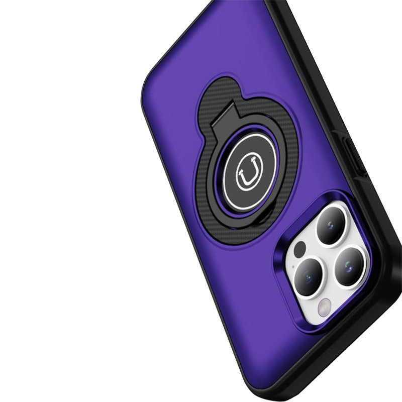 Купити TPU+Textured PC Magnet на Apple iPhone 14 Pro Max (6.7") (Purple) на vchehle.ua