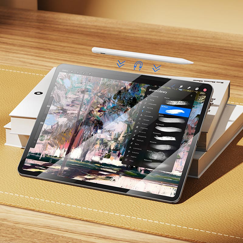 Фото Уценка Стилус Hoco GM113 Active capacitice pen for iPad (Поврежденная упаковка / White) на vchehle.ua