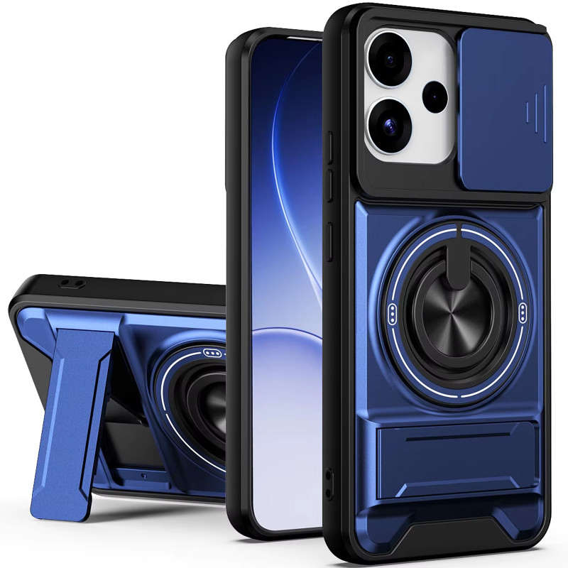 Удароміцний чохол Camshield StandRing case на Oppo A5 Pro 4G (Blue)