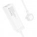 Фото Удлинитель Hoco AC10A Talent PD65W+QC3.0 (2USB-A/2C/1xSocket) (1.5m) (White) в магазине vchehle.ua