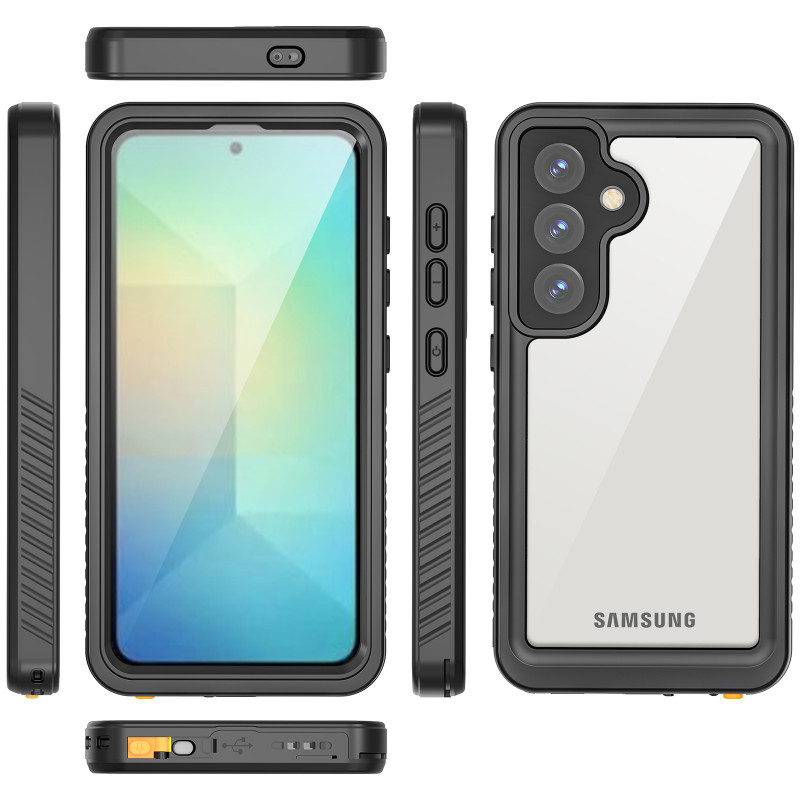 Фото Водонепроницаемый чехол Shellbox для Samsung Galaxy S25 FE (Черный) на vchehle.ua