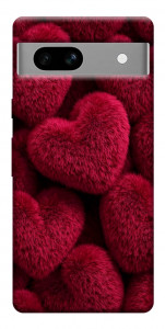 Чехол Fluffy hearts для Google Pixel 7A