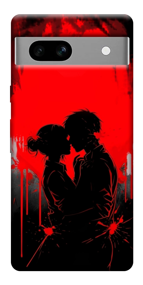Чехол Silhouette couple для Google Pixel 7A