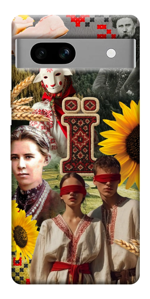 Чехол Ukr collage для Google Pixel 7A
