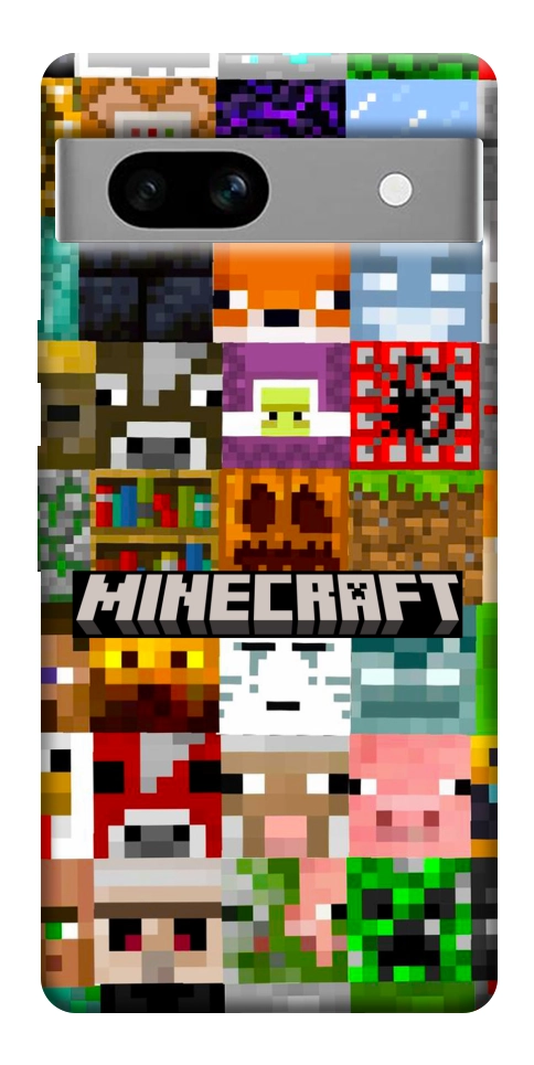 Чехол Minecraft collage для Google Pixel 7A