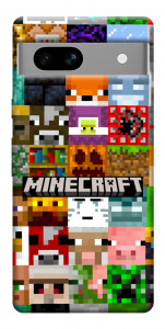 Чехол Minecraft collage для Google Pixel 7A