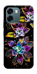 Чохол Flowers on black для Oppo A6
