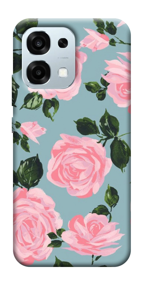 Чехол Розовый принт для Oppo A6 Pro