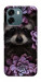 Чохол Єнот у квітах для Oppo A6