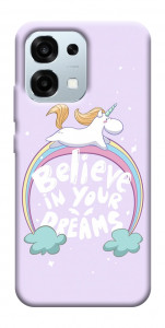 Чехол Believe in your dreams unicorn для Oppo A6 Pro 5G