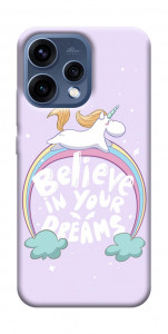 Чехол Believe in your dreams unicorn для Oppo Reno 15