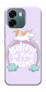 Чохол Believe in your dreams unicorn для Oppo A6