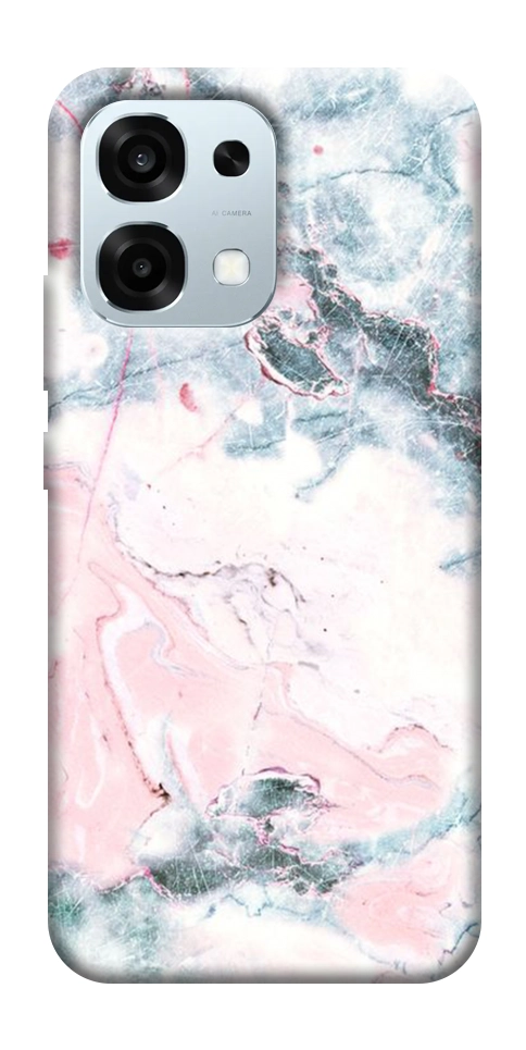 Чехол Розово-голубой мрамор для Oppo A6 Pro
