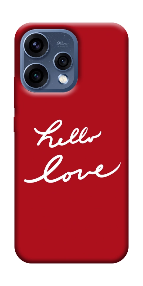 Чохол Hello love для Oppo Reno 15